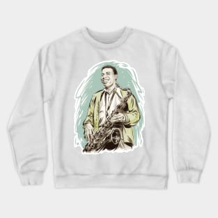 Wayne Shorter - An illustration by Paul Cemmick Crewneck Sweatshirt